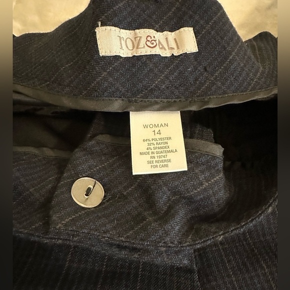 Dress slacks - black and blue plaid. - Picture 4 of 5